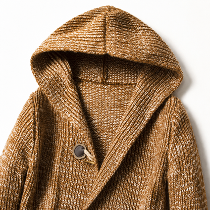 Fergus | Men's Hooded Chunky-Knit Cardigan