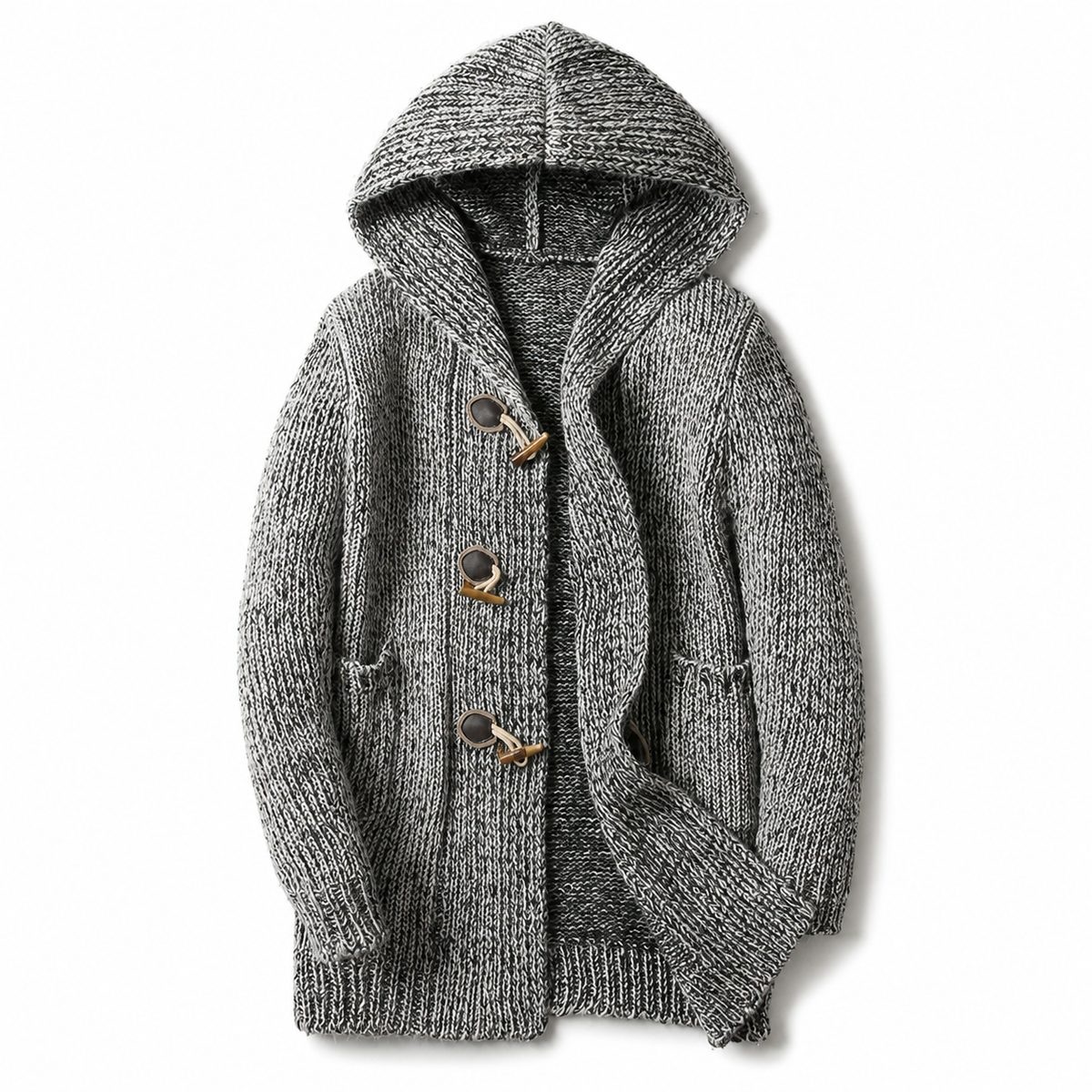 Fergus | Men's Hooded Chunky-Knit Cardigan