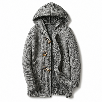 Fergus | Men's Hooded Chunky-Knit Cardigan