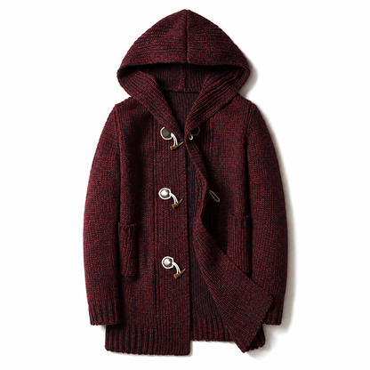 Fergus | Men's Hooded Chunky-Knit Cardigan