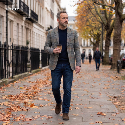 Charles | Houndstooth Wool-Look Blazer