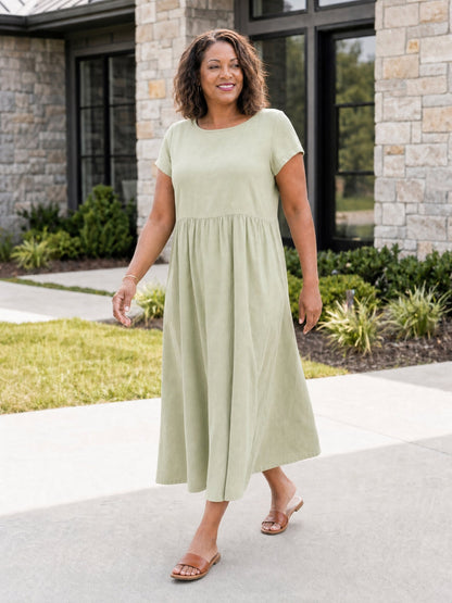 Tessa | Women's Relaxed Midi Dress with Pockets