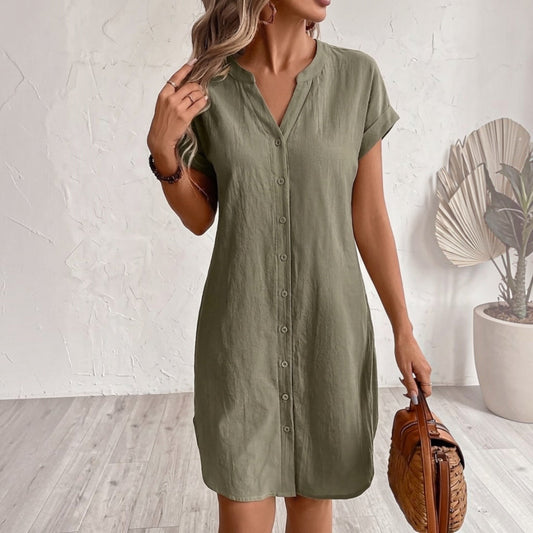 Linen Shirt Dress for Women