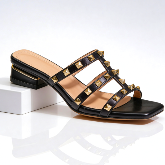 The Day-to-Night Duo - Sloane studded mule