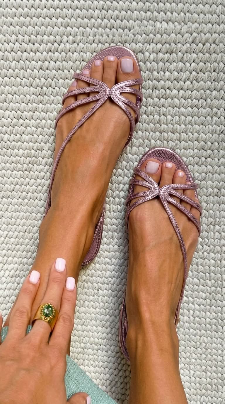 Sylvie | Women's Knotted Metallic Sandals