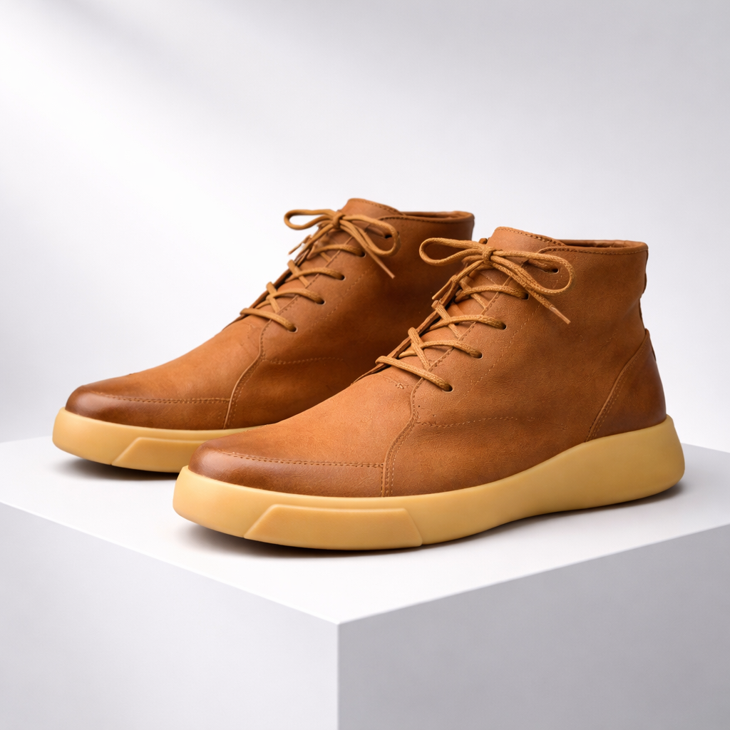 Bruno | Men's Leather-Look Lace-Up Ankle Boots