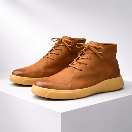 Bruno | Men's Leather-Look Lace-Up Ankle Boots