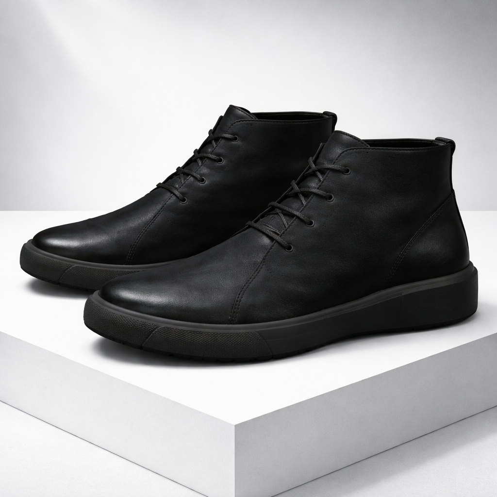 Bruno | Men's Leather-Look Lace-Up Ankle Boots