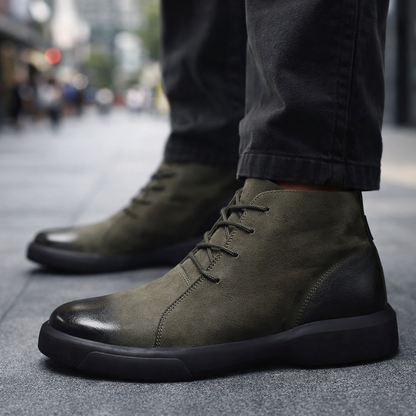 Bruno | Men's Leather-Look Lace-Up Ankle Boots