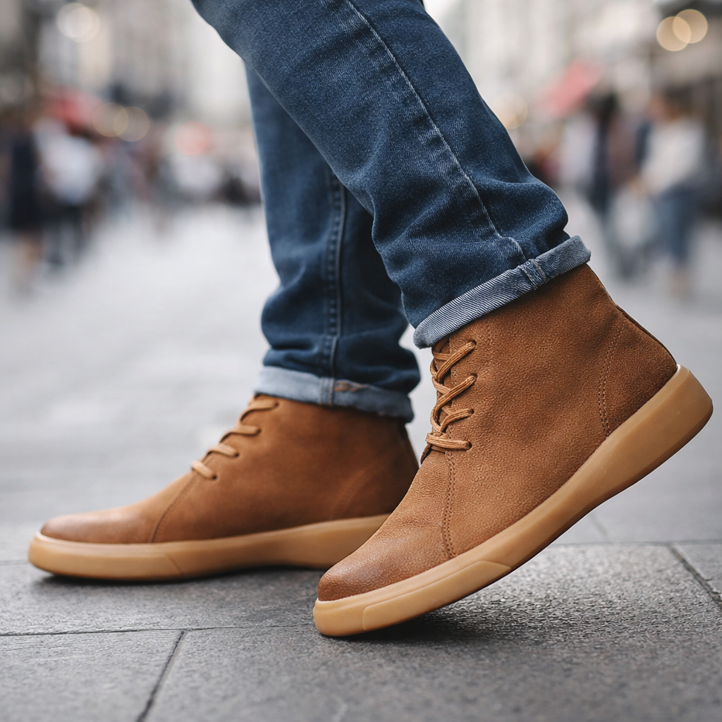Bruno | Men's Leather-Look Lace-Up Ankle Boots