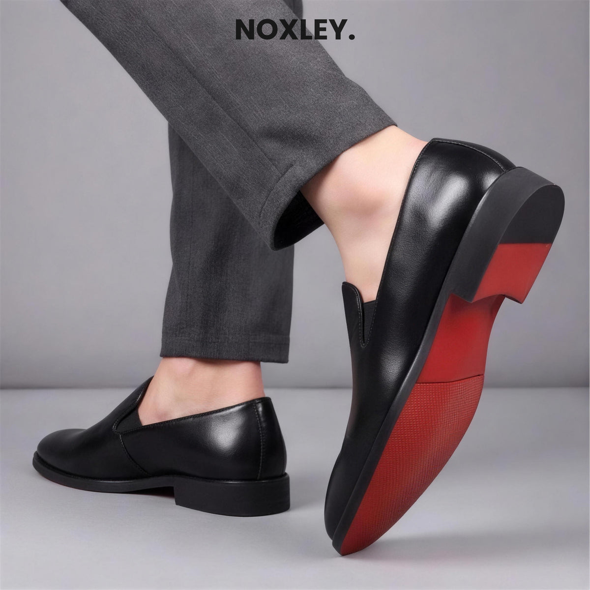 Massimo loafers in Black, worn