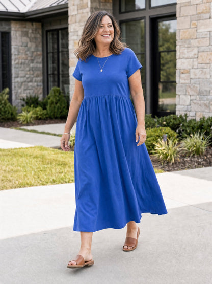 Tessa | Women's Relaxed Midi Dress with Pockets