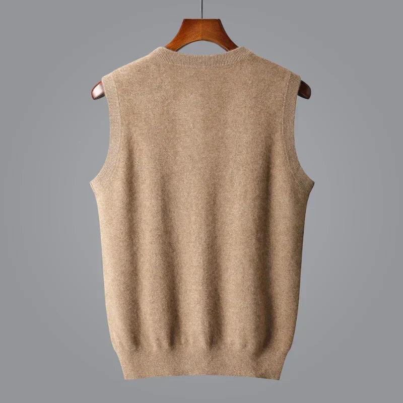 ELLIS | Fine-Knit V-Neck Vest