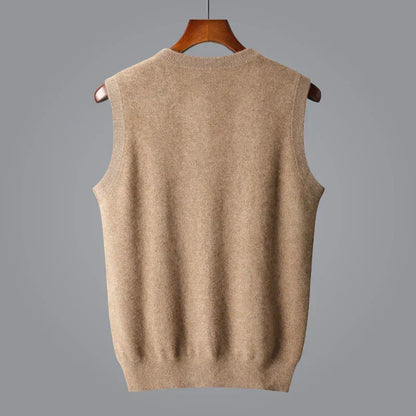 ELLIS | Fine-Knit V-Neck Vest