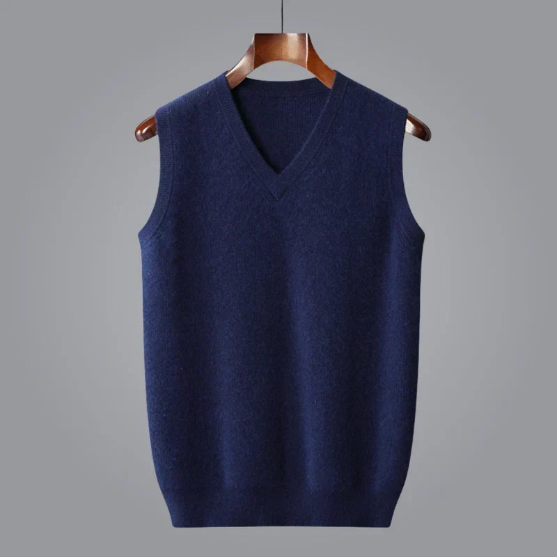 ELLIS | Fine-Knit V-Neck Vest