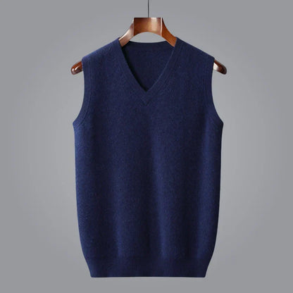 ELLIS | Fine-Knit V-Neck Vest