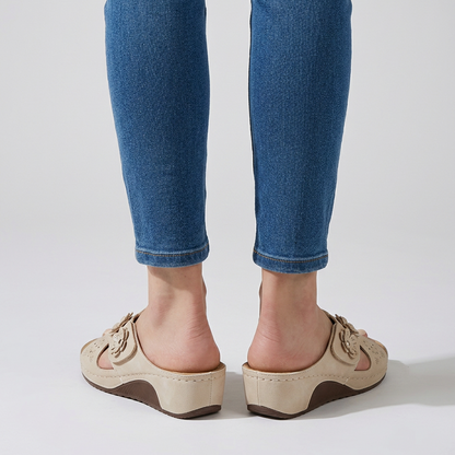 Marcella | Women's Floral Wedge Slides