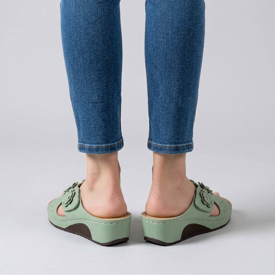 Marcella | Women's Floral Wedge Slides