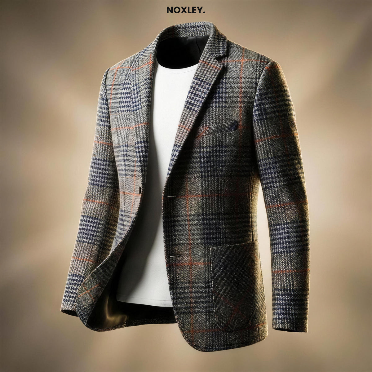 Charles | Houndstooth Wool-Look Blazer