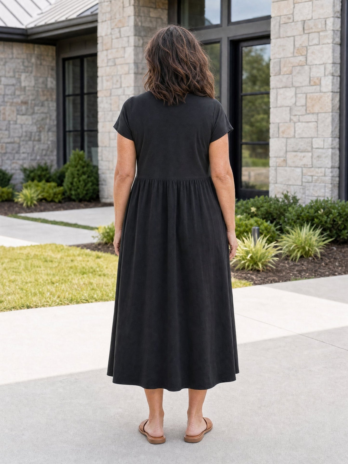 Tessa | Women's Relaxed Midi Dress with Pockets