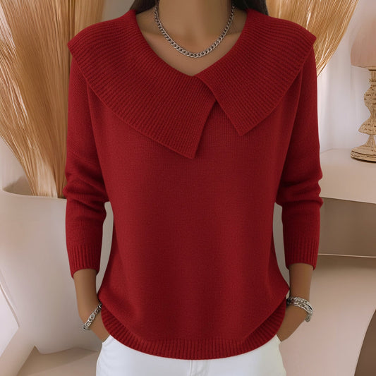 Genevieve Collar Knit Sweater