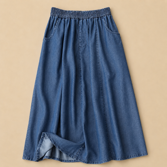 Marcellé Flow Denim Skirt