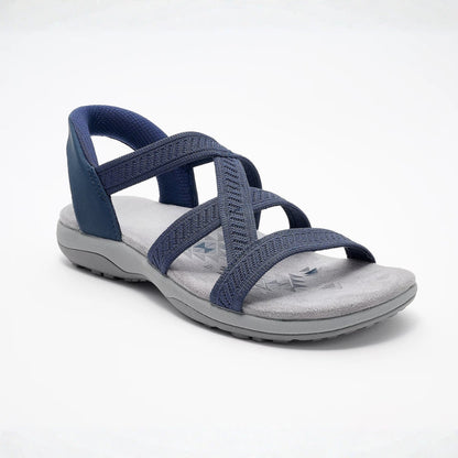 Romy | Women's Knit Crossover Slip-On Sandals