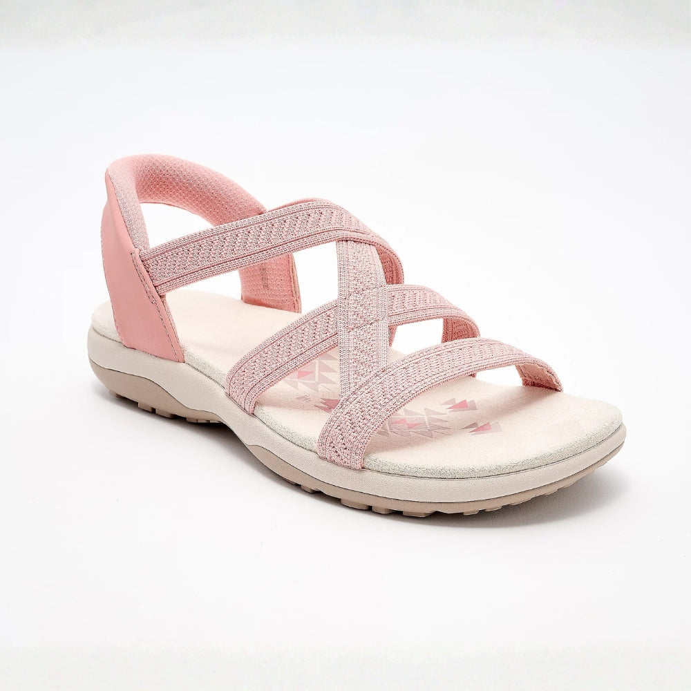 Romy | Women's Knit Crossover Slip-On Sandals