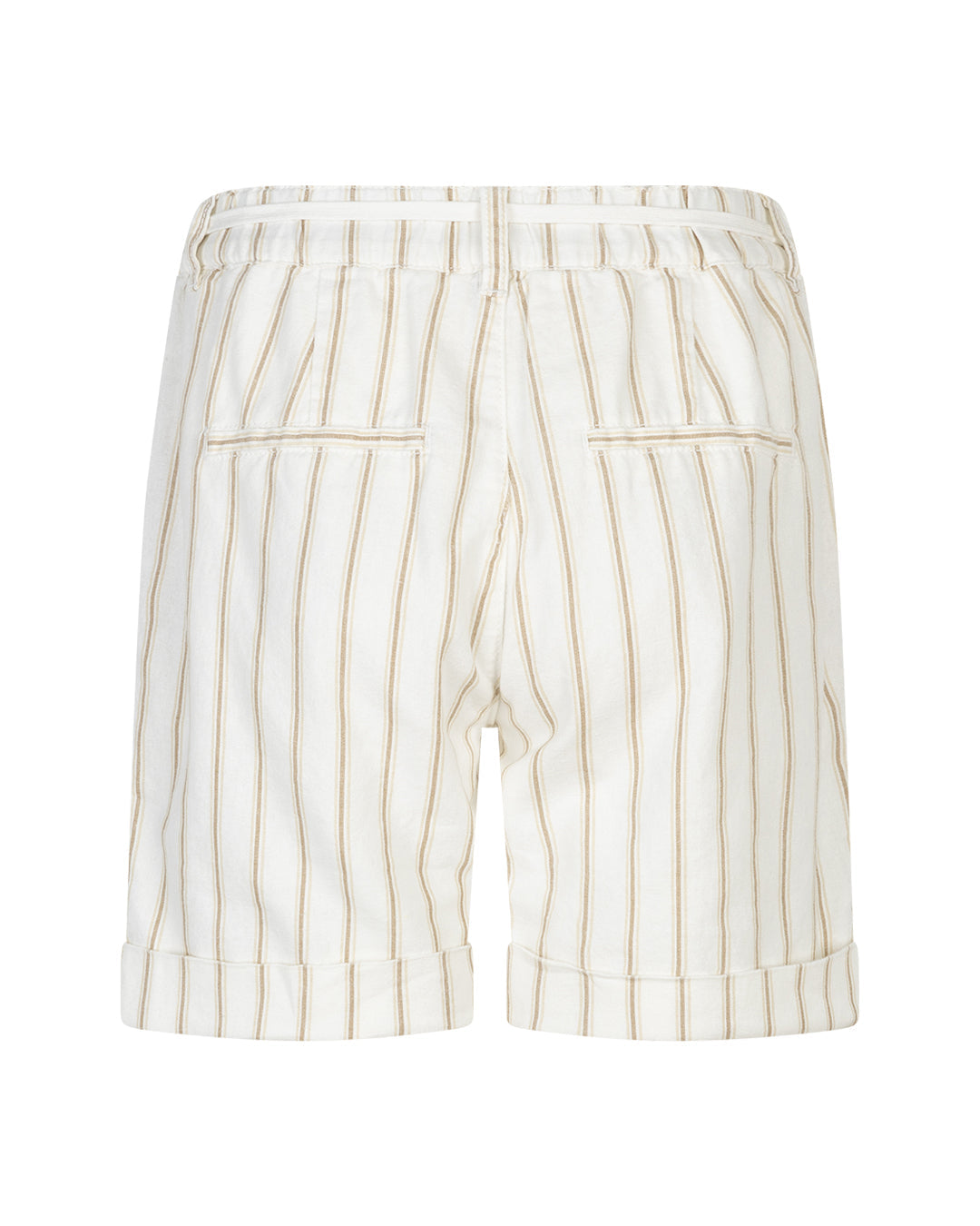 Camille Red Button Stripe Shorts