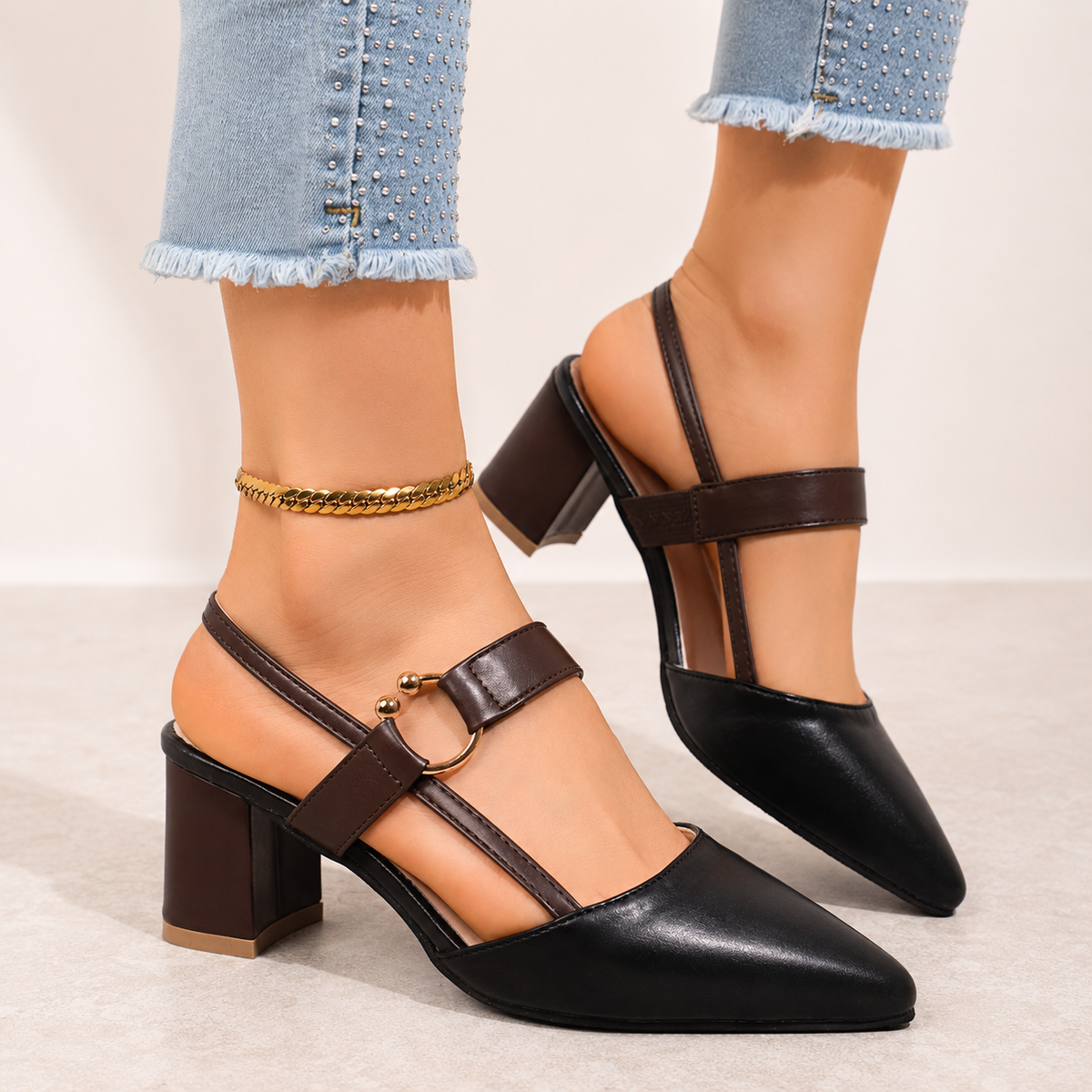 Ottilie | Women's Slingback Block Heels
