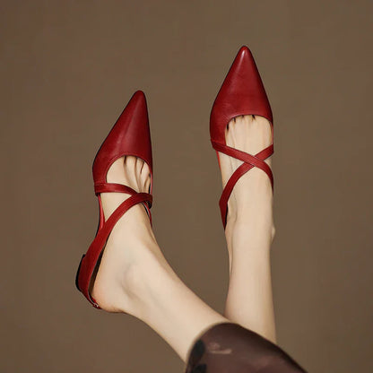 Goldie Leather Mules