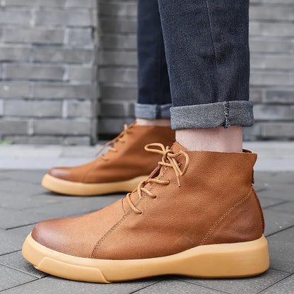 Bruno | Men's Leather-Look Lace-Up Ankle Boots