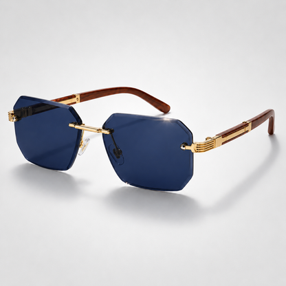 Sebastian | Rimless Polygon Sunglasses