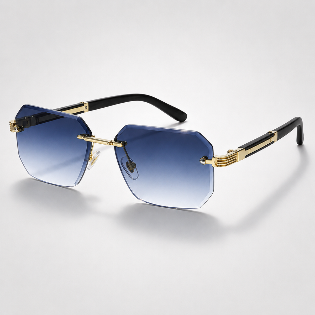 Sebastian | Rimless Polygon Sunglasses