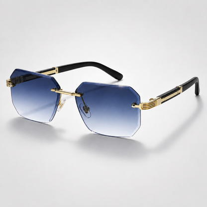 Sebastian | Rimless Polygon Sunglasses