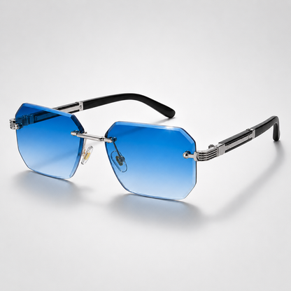 Sebastian | Rimless Polygon Sunglasses