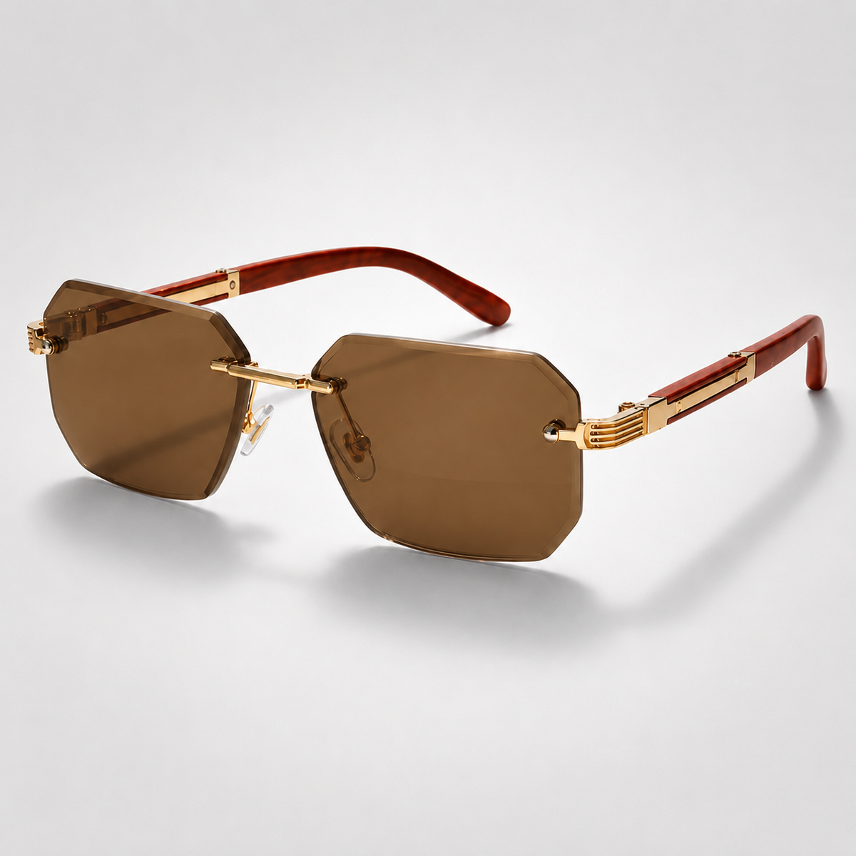 Sebastian | Rimless Polygon Sunglasses
