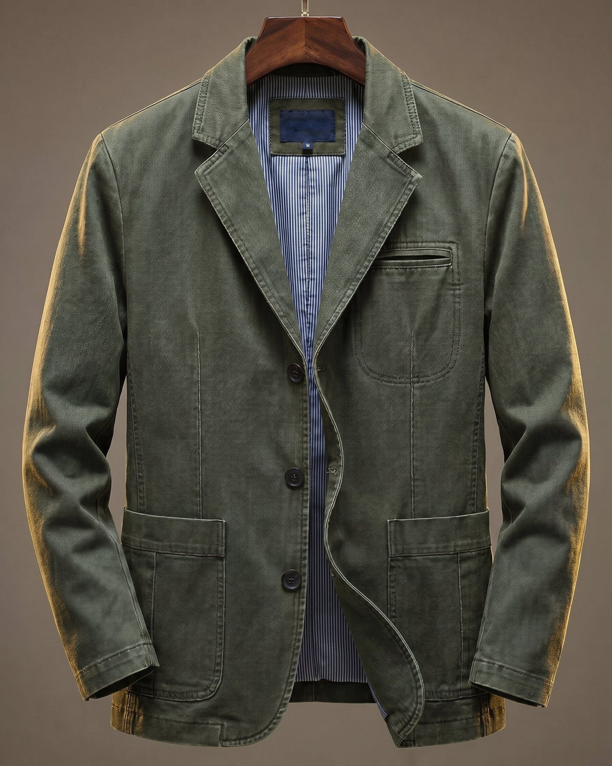 Salvatore | Men's Washed Denim-Look Blazer