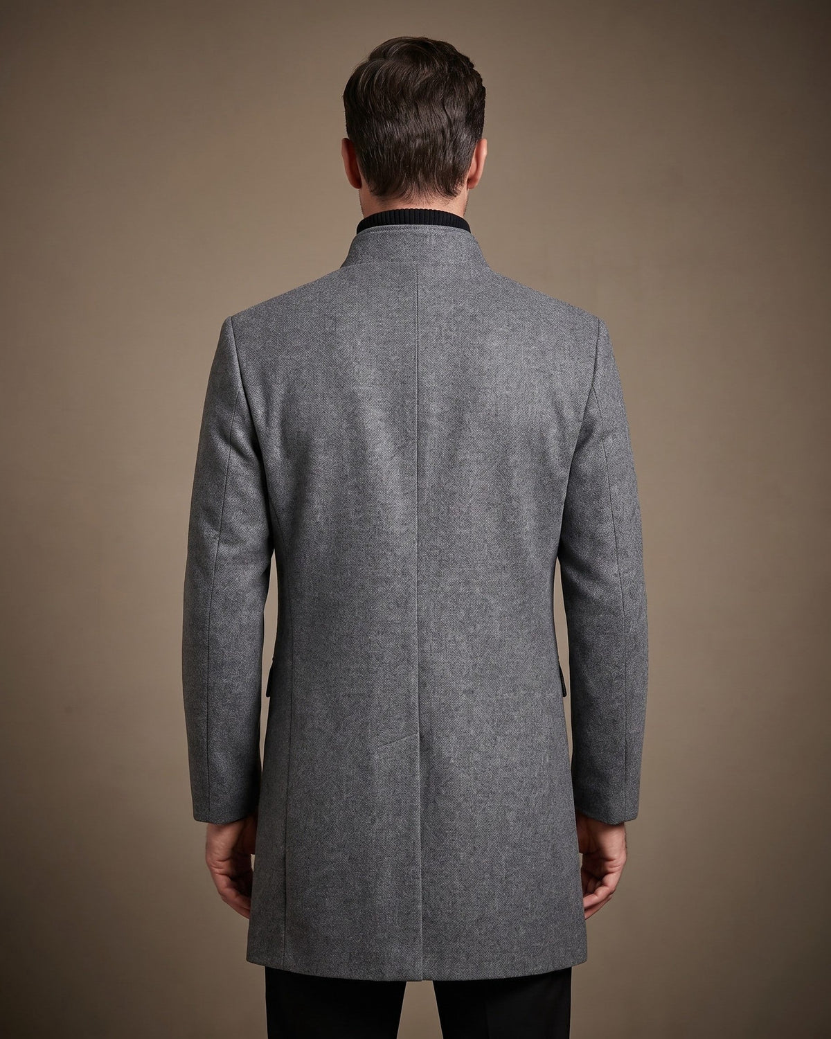 Sergio | Men's Wool-Look Tailored Overcoat