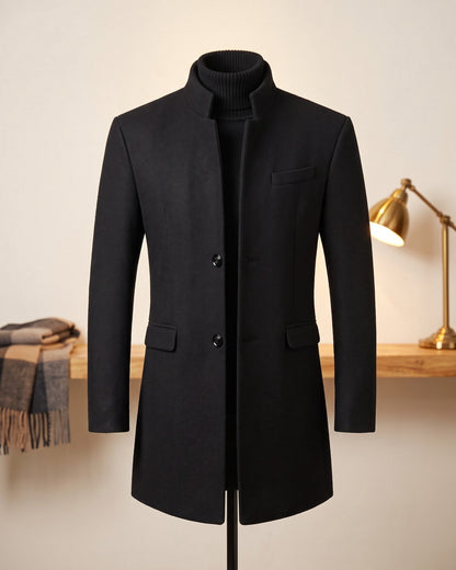 Sergio | Men's Wool-Look Tailored Overcoat