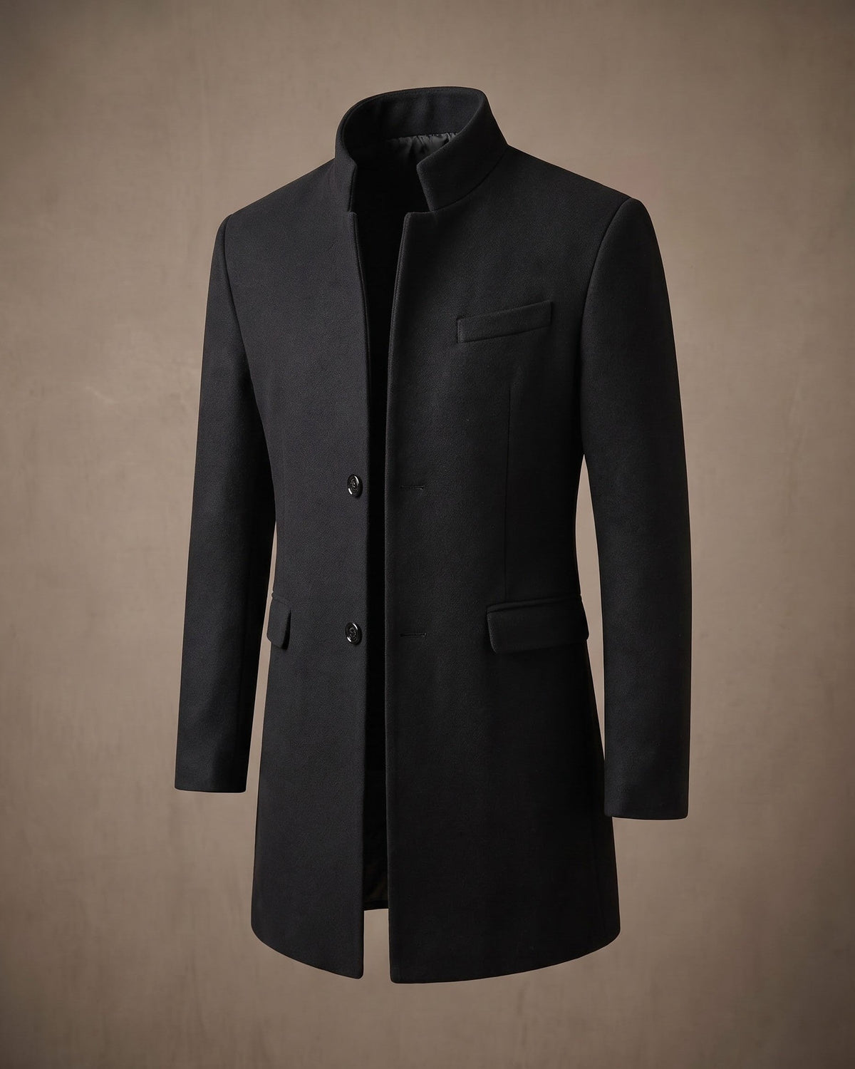 Sergio | Men's Wool-Look Tailored Overcoat