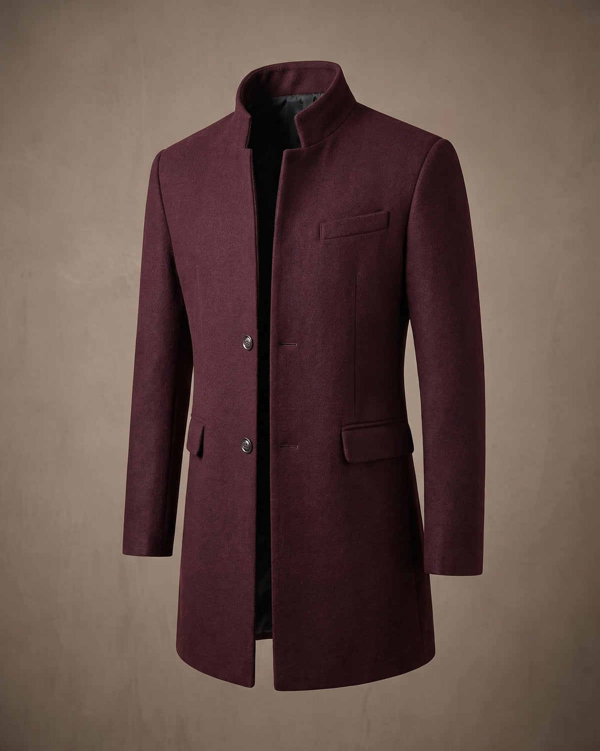 Sergio | Men's Wool-Look Tailored Overcoat