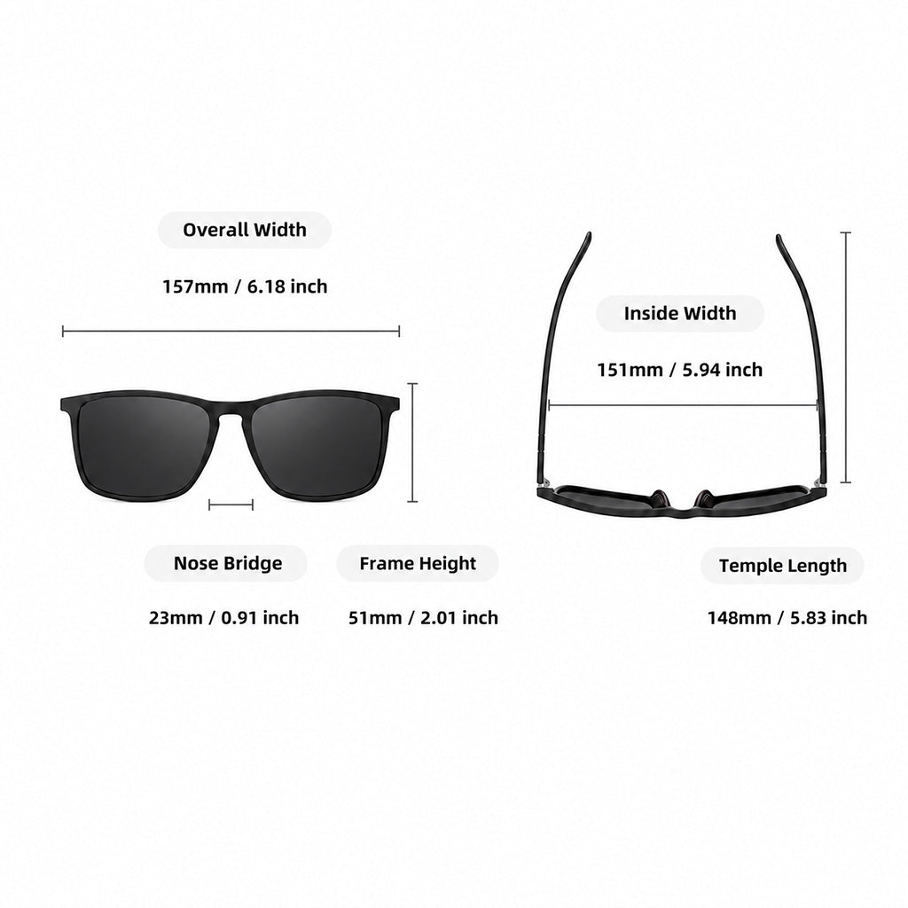 Jasper | Men's Wide-Fit Polarised Sunglasses