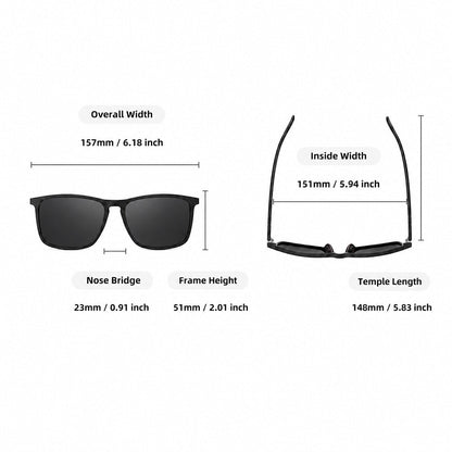Jasper | Men's Wide-Fit Polarised Sunglasses