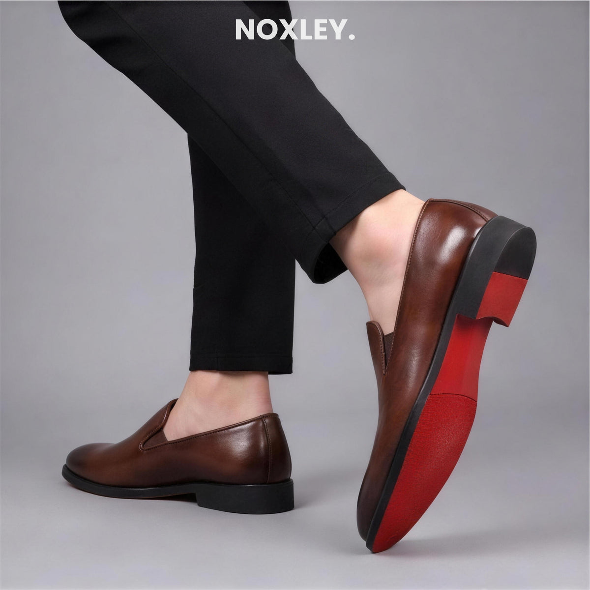 Massimo loafers in Brown, worn