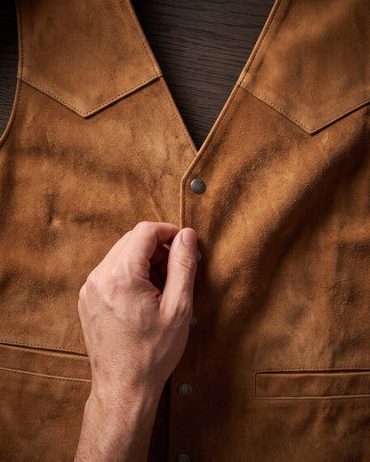 Federico | Men's Suede-Look Western Waistcoat