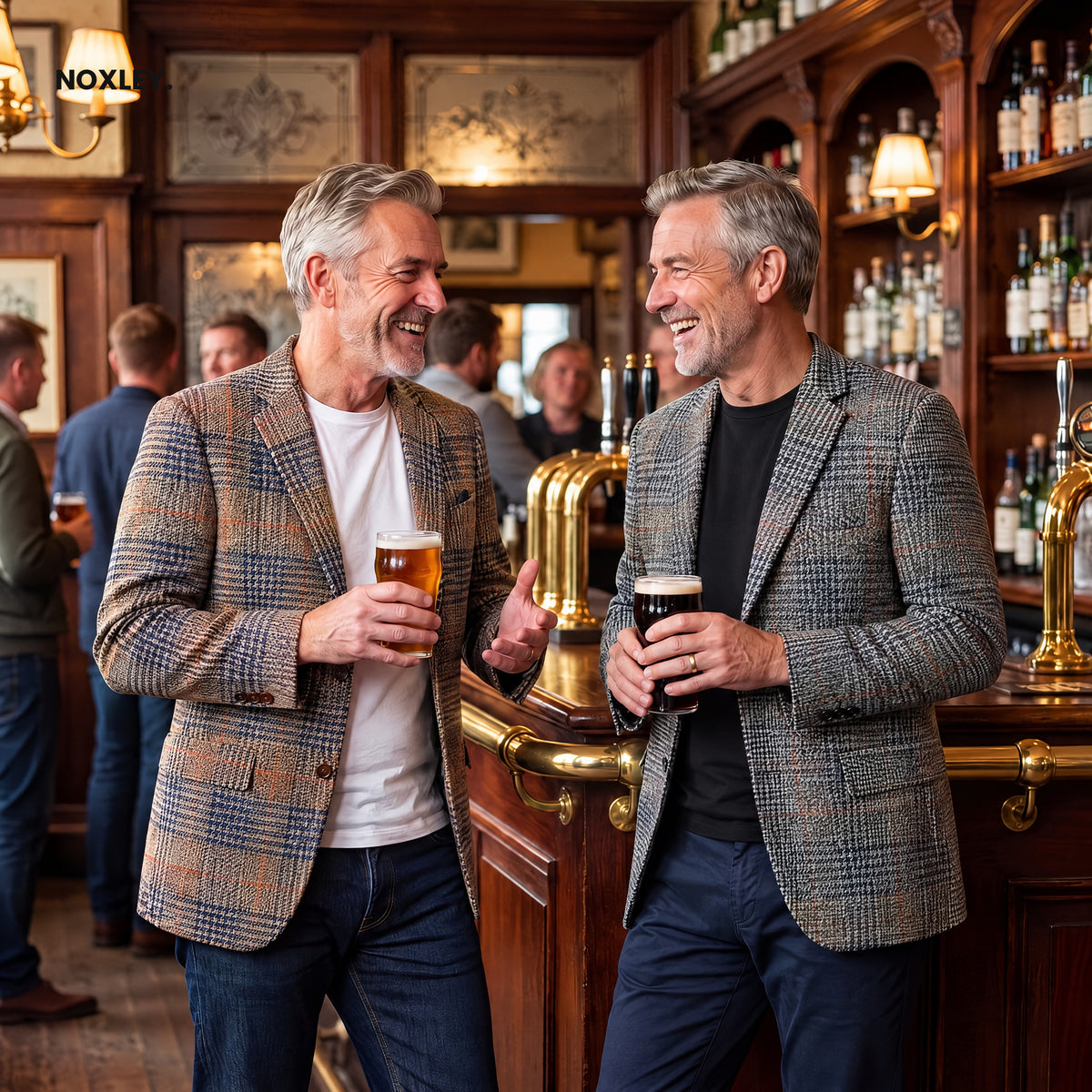 Charles | Houndstooth Wool-Look Blazer