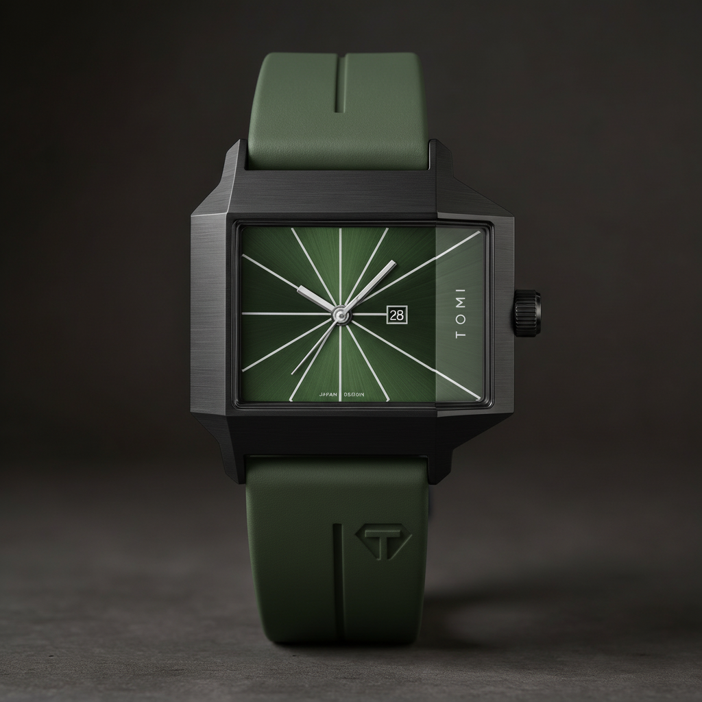 Otto | Square Minimalist Watch, 39mm