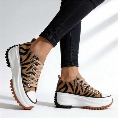 Bonnie | Women's Chunky Platform Canvas Trainers