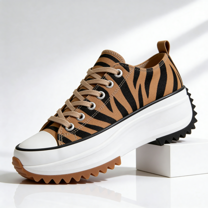 Bonnie | Women's Chunky Platform Canvas Trainers